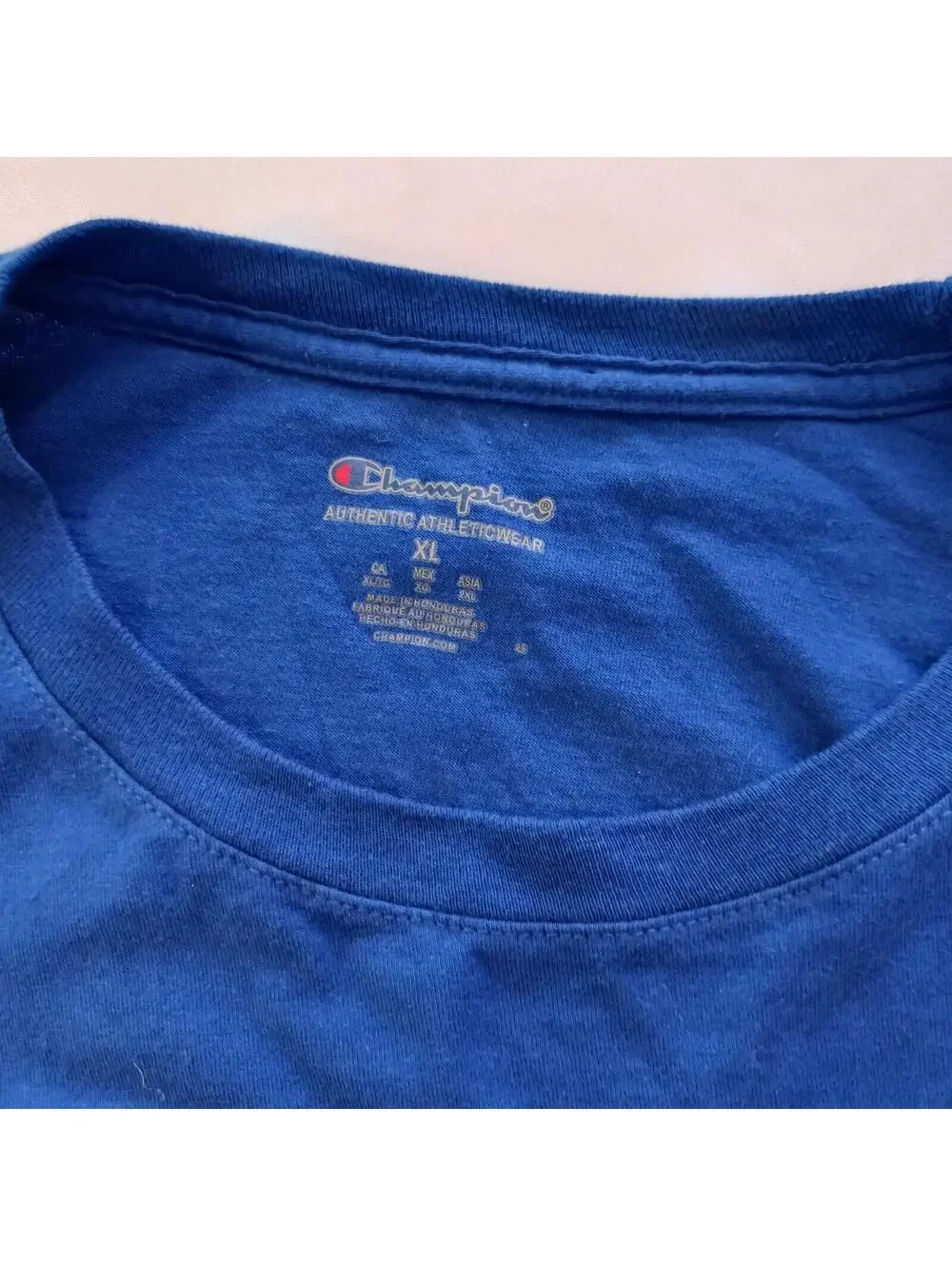 Champion Authentic Athleticwear Men's Blue Cotton Shirt Long Sleeve Size XL - Picture 5 of 12